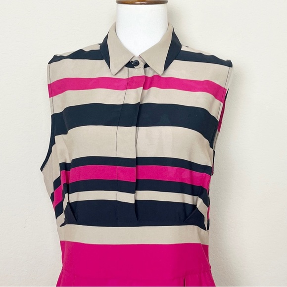 L.K. Bennett Martha Multi Color Sleeveless Dress - Picture 4 of 13